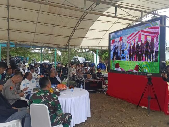 Forkopimda Sulteng Hadiri Launching Gugus Tugas Polri Dukung Ketahanan Pangan