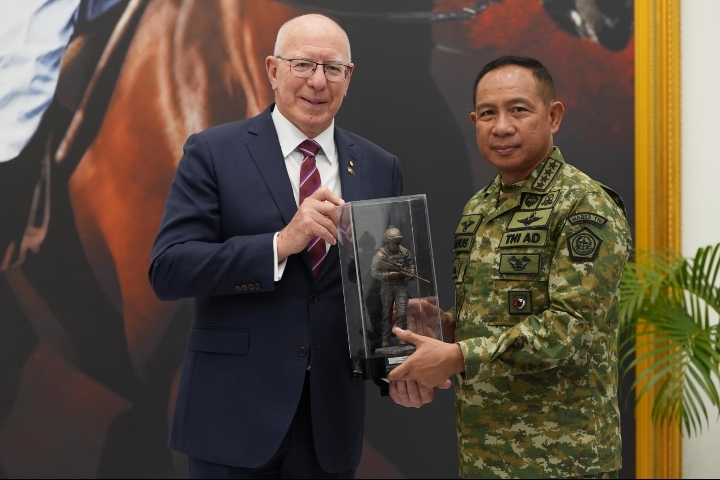 Panglima TNI dan Mantan Gubernur Jenderal Australia Bahas Penguatan Kerja Sama Pertahanan